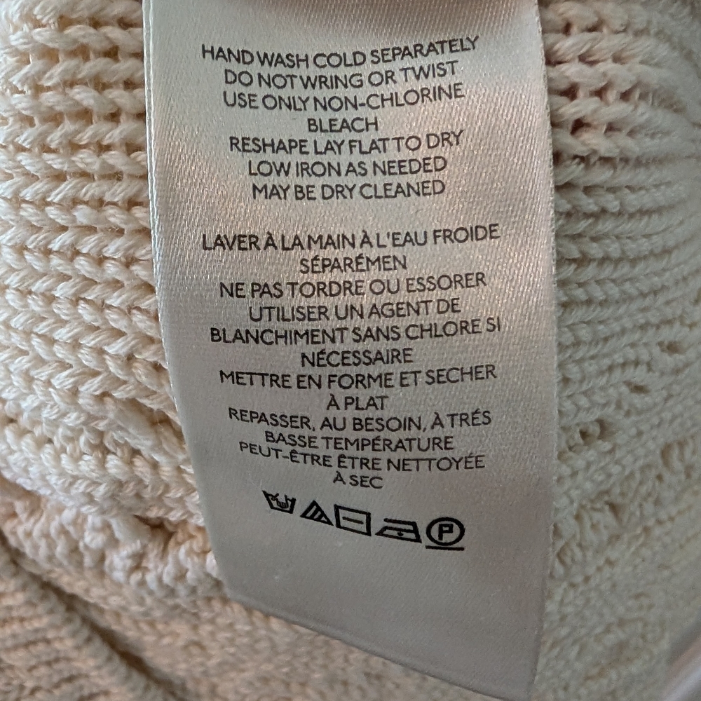 FREE PEOPLE Cream Cable Knit Tank Top - Picture 3 of 5